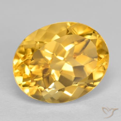 Citrino Dorato medio naturale da 3.77 ct, Ovale, VVS