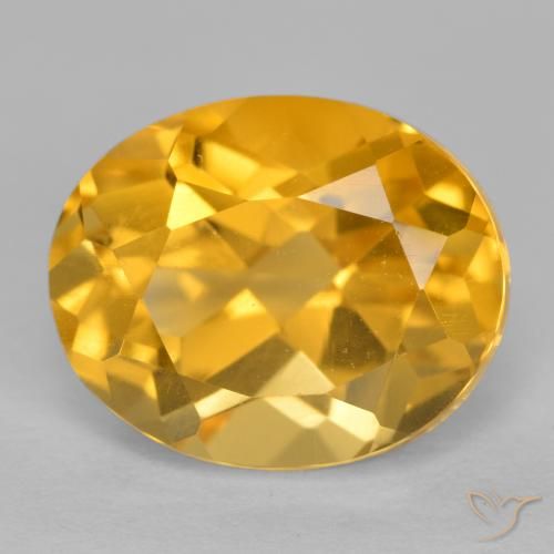 3.86ct Naturale Dorato scuro Citrino, Ovale, VVS-VS