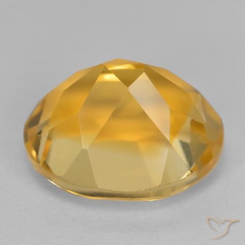 Citrino Dorato scuro naturale da 3.86 ct, Ovale, VVS-VS
