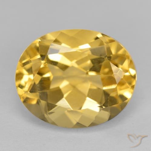 3.66ct Naturale Arancio dorato Citrino, Ovale, VVS