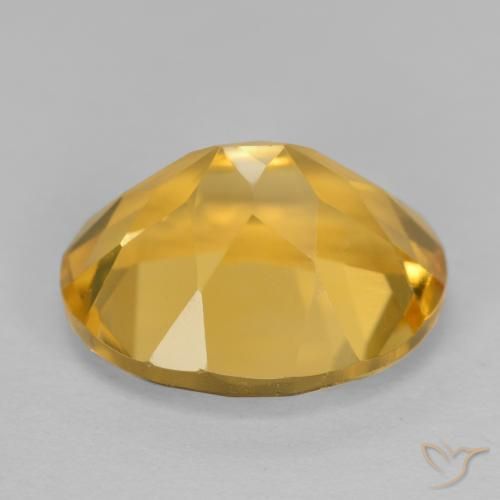 Citrino Arancio Dorato Profondo naturale da 3.52 ct, Ovale, VVS-VS