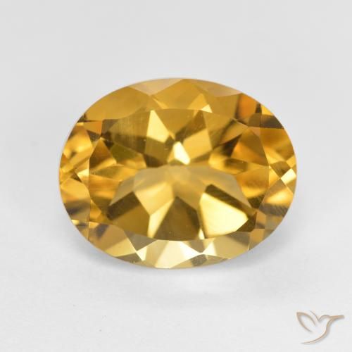 3.91ct Naturale Oro profondo Citrino, Ovale, VVS