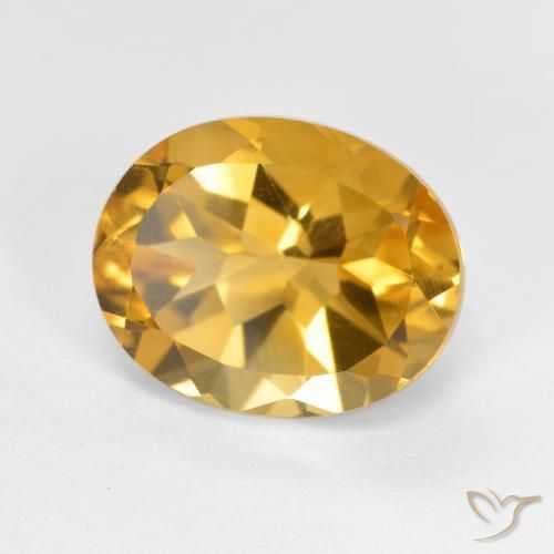 Citrino Oro profondo naturale da 3.91 ct, Ovale, VVS
