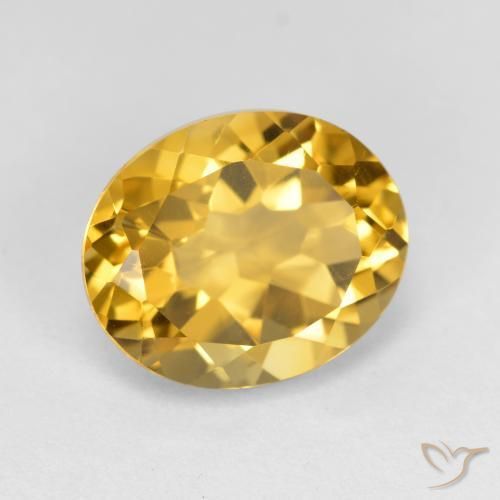 Citrino Dorato medio naturale da 3.44 ct, Ovale, VVS