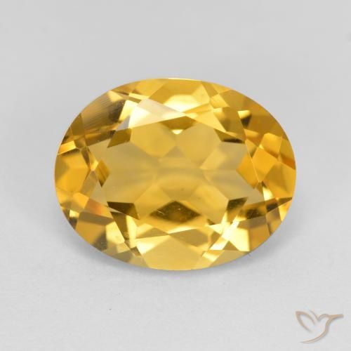 3.58ct Naturale Dorato medio Citrino, Ovale, VVS
