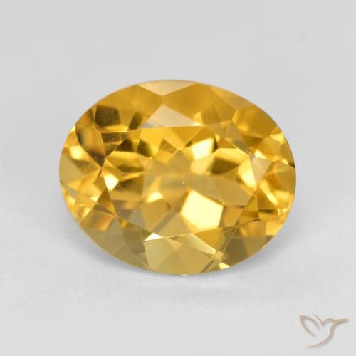 3.40ct Naturale Dorato medio Citrino, Ovale, VVS