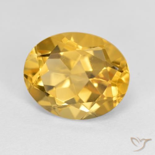 Citrino Arancio Dorato Profondo naturale da 3.61 ct, Ovale, VVS