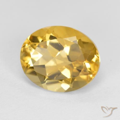 Citrino Dorato medio naturale da 3.56 ct, Ovale, VVS