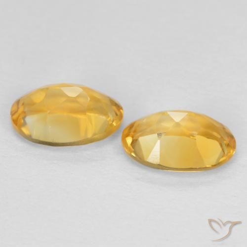 Gemme di Citrino Dorato medio naturale da 0.85 ct, Ovale, VVS-VS