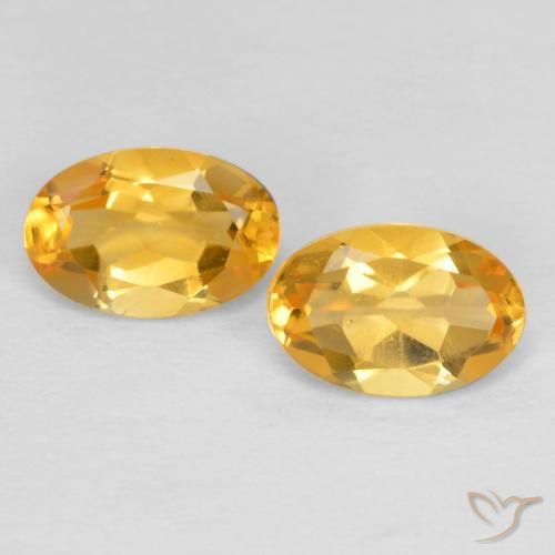 0.80ctw Naturale Dorato medio-scuro Citrino, Ovale, VVS-VS