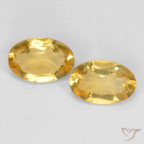 0.74ctw Naturale Oro Citrino, Ovale, VS