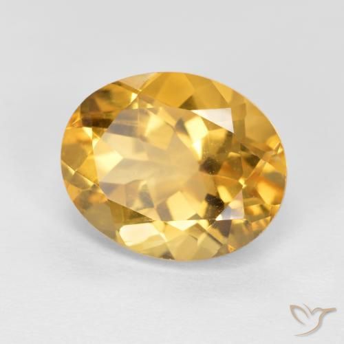 Citrino Arancio dorato naturale da 3.42 ct, Ovale, VVS-VS