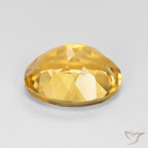 Citrino Arancio dorato naturale da 3.42 ct, Ovale, VVS-VS