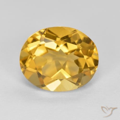 3.65ct Naturale Dorato medio Citrino, Ovale, VVS-VS