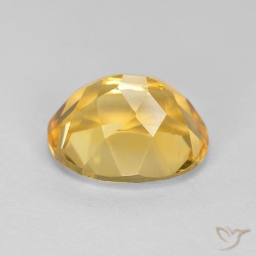 Citrino Arancio Dorato Profondo naturale da 3.59 ct, Ovale, VVS-VS