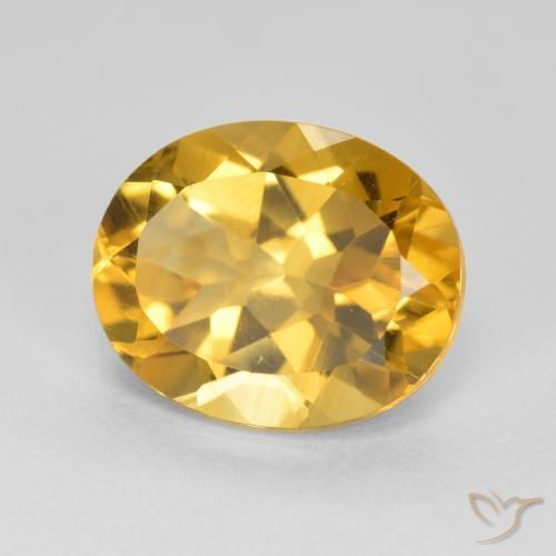 Citrino Dorato scuro naturale da 3.50 ct, Ovale, VVS-VS