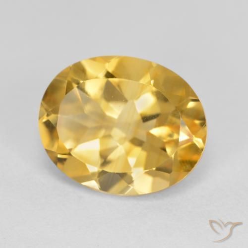 Citrino Oro naturale da 3.38 ct, Ovale, VVS-VS