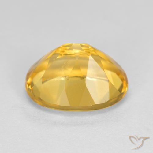 Citrino Dorato medio-scuro naturale da 3.66 ct, Ovale, VVS-VS