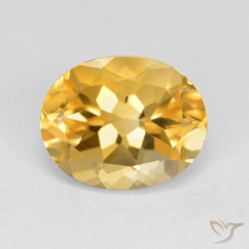 3.74ct Naturale Oro Citrino, Ovale, VVS-VS