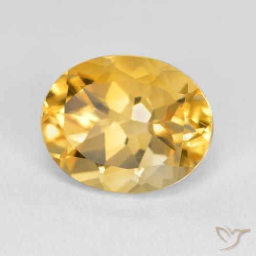 Citrino Oro naturale da 3.74 ct, Ovale, VVS-VS