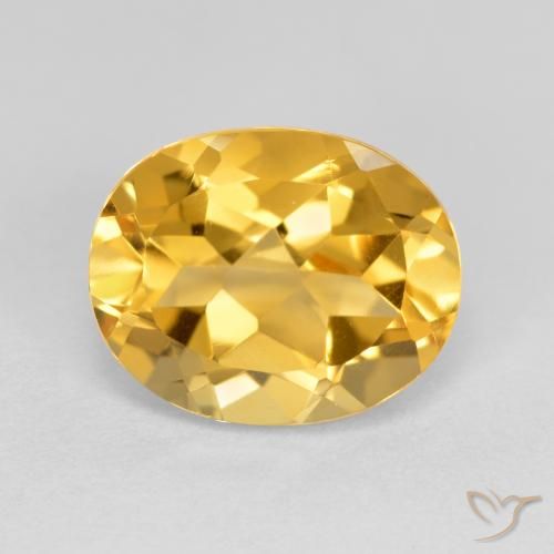 3.60ct Naturale Arancio dorato Citrino, Ovale, VVS