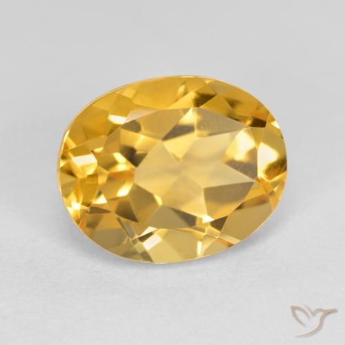 Citrino Arancio dorato naturale da 3.60 ct, Ovale, VVS