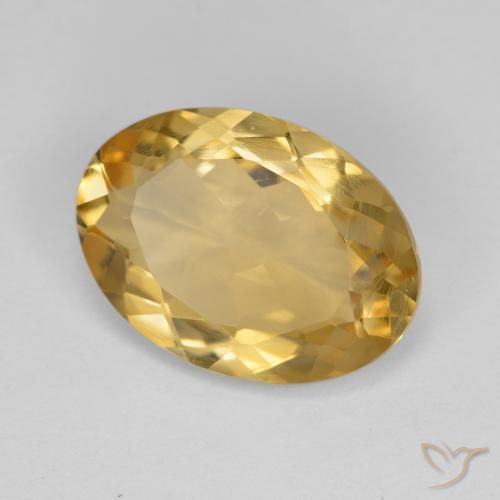 Citrino Arancio Dorato Profondo naturale da 4.12 ct, Ovale, VS