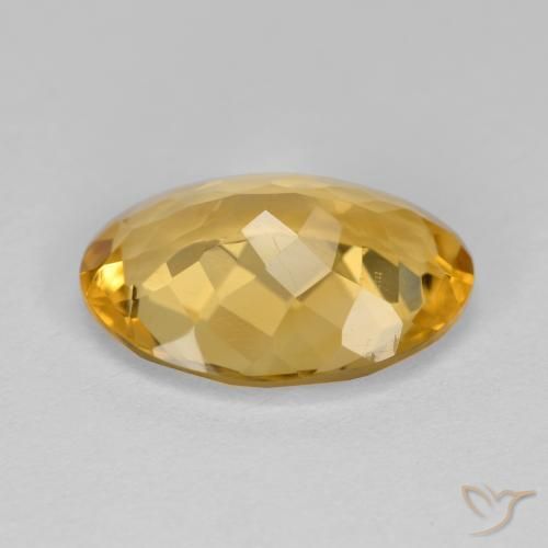 Citrino Arancio Dorato Profondo naturale da 4.12 ct, Ovale, VS