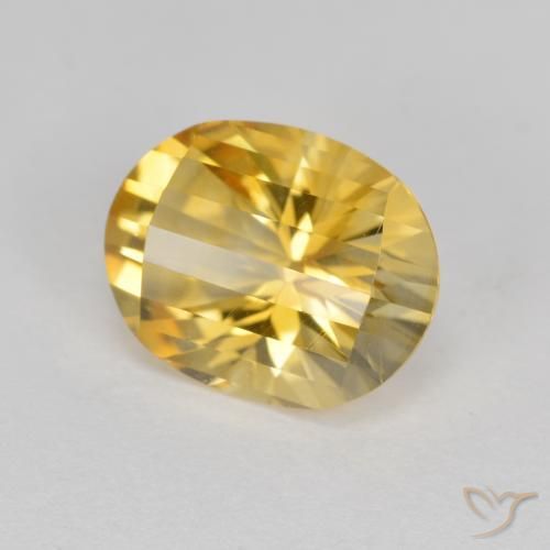 Citrino Dorato naturale da 2.42 ct, Ovale, VVS