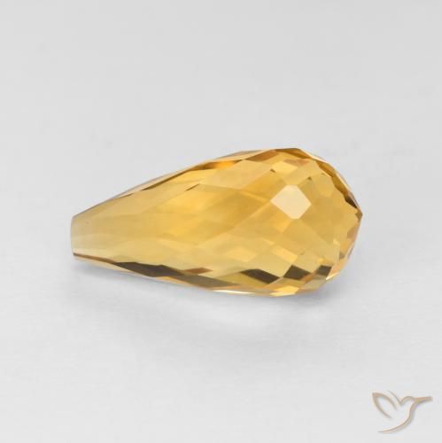 Citrino Arancio Medio naturale da 2.74 ct, Taglio briolette, VVS-VS