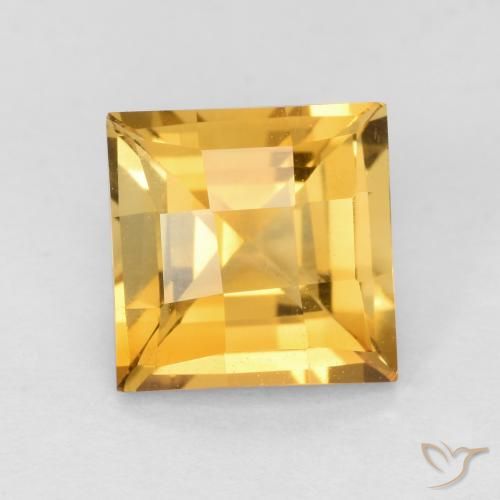 1.72ct Naturale Dorato medio Citrino, Quadrato, VVS