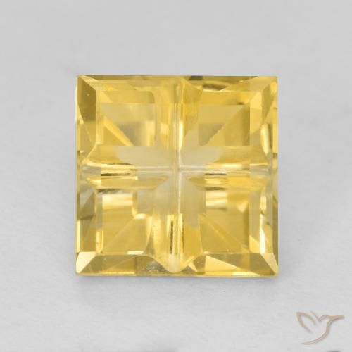 1.82ct Naturale Giallo dorato Citrino, Quadrato, VS