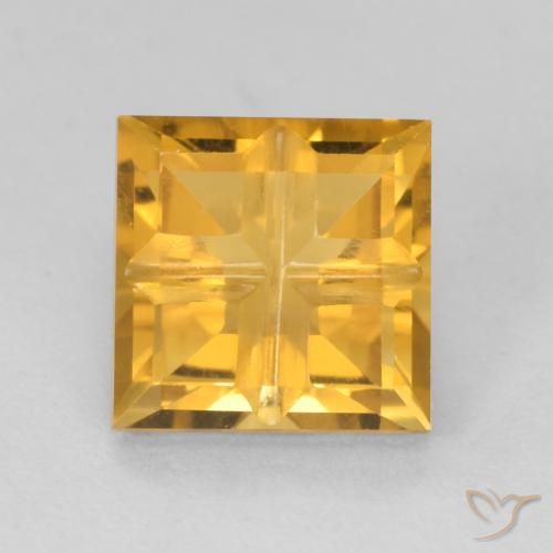 1.67ct Naturale Dorato scuro Citrino, Quadrato, VS