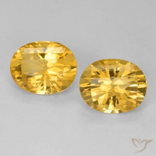5.07ctw Naturale Oro profondo Citrino, Ovale, VVS-VS