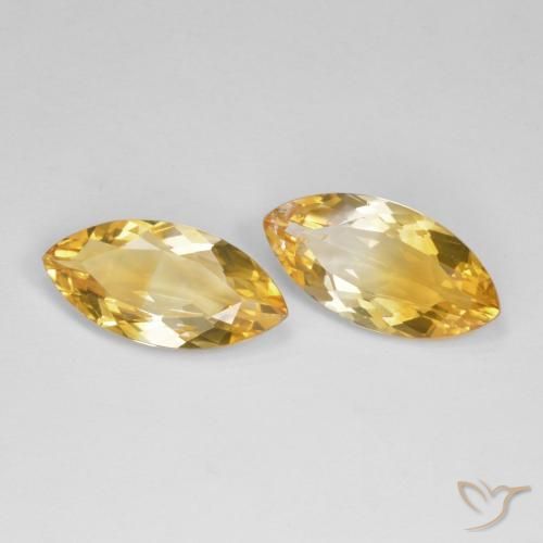 Gemme di Citrino Oro naturale da 12.07 ct, Taglio marquise, VS