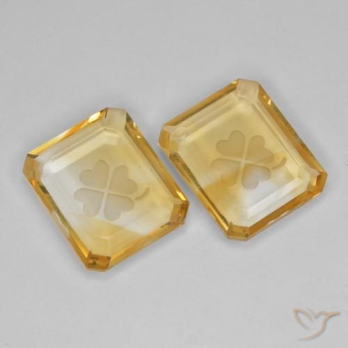 Gemme di Citrino Oro naturale da 6.86 ct, Ottagonale / Taglio smeraldo, VS