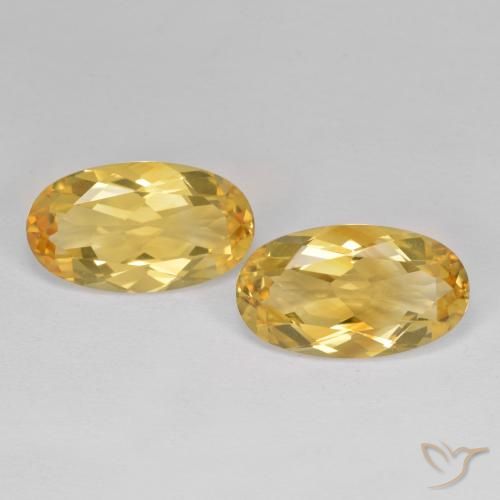 6.83ctw Naturale Oro Citrino, Ovale, VVS