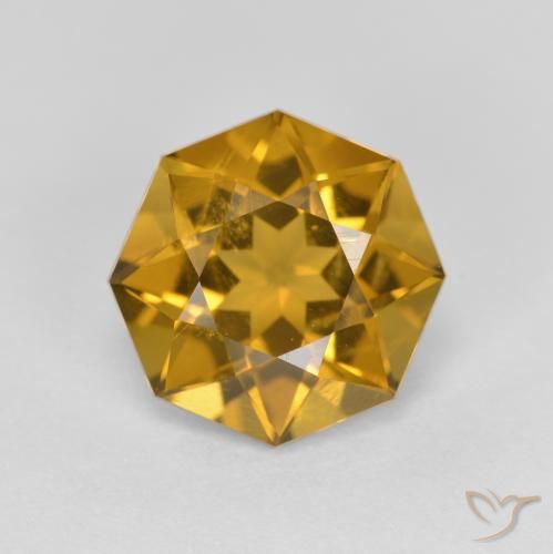 2.78ct Naturale Oro marroncino Citrino, Taglio smeraldo, VS