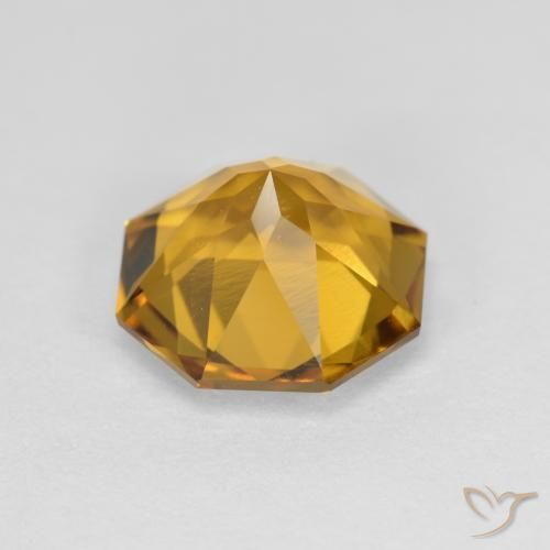 Citrino Oro marroncino naturale da 2.78 ct, Ottagonale / Taglio smeraldo, VS