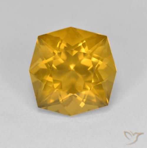 3.72ct Naturale Arancione-Oro Citrino, Taglio a fantasia, VVS-VS