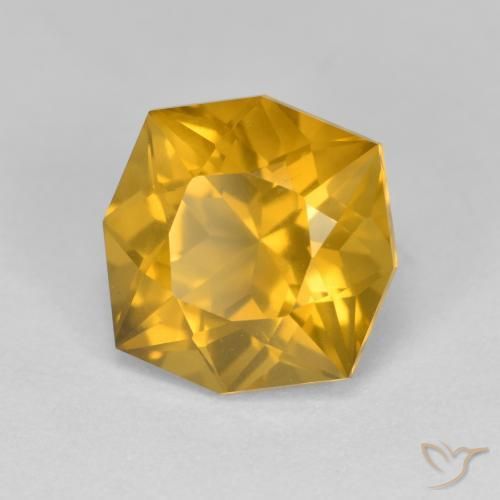 Citrino Arancione-Oro naturale da 3.72 ct, Taglio a fantasia, VVS-VS