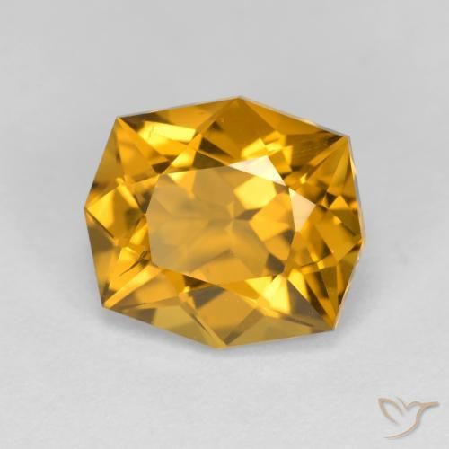 Citrino Oro naturale da 3.34 ct, Taglio a fantasia, VS
