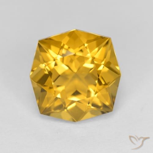 3.97ct Naturale Arancione-Oro Citrino, Taglio a fantasia, VVS-VS