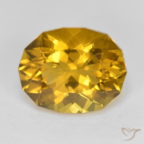 4.09ct Naturale Oro medio Citrino, Taglio a fantasia, VS