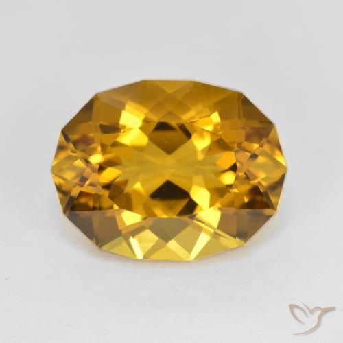 5.48ct Naturale Oro marroncino Citrino, Taglio a fantasia, VVS