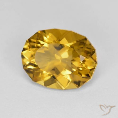 Citrino Oro marroncino naturale da 4.10 ct, Taglio a fantasia, VVS