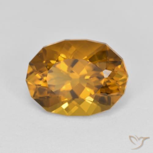 Citrino Marrone dorato naturale da 4.59 ct, Taglio a fantasia, VVS