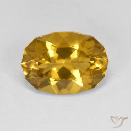 3.37ct Naturale Arancione-Oro Citrino, Taglio a fantasia, VVS