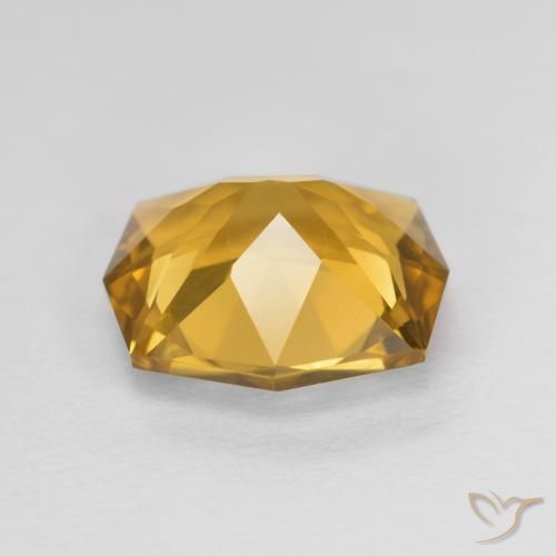 Citrino Oro marroncino naturale da 3.11 ct, Taglio a fantasia, VVS