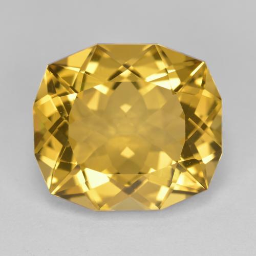 Citrino naturale dorato da 12,87 ct, forma fantasia, VVS